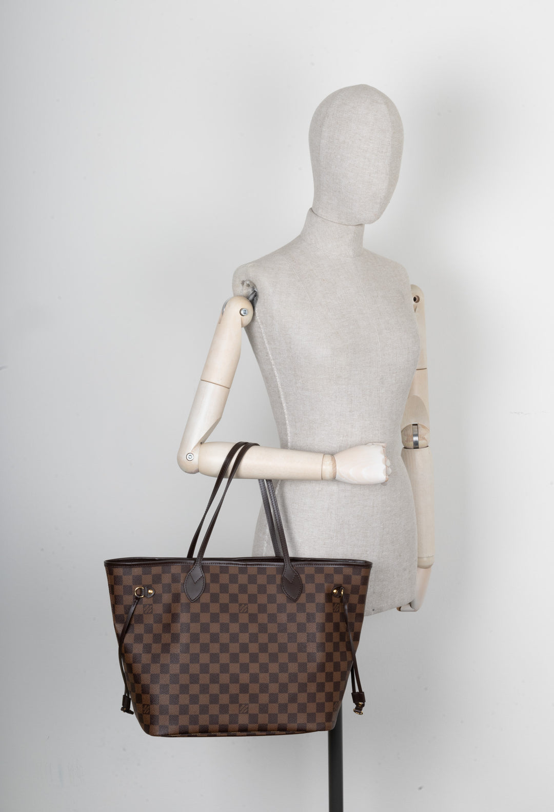 LOUIS VUITTON Neverfull MM Damier Ebène