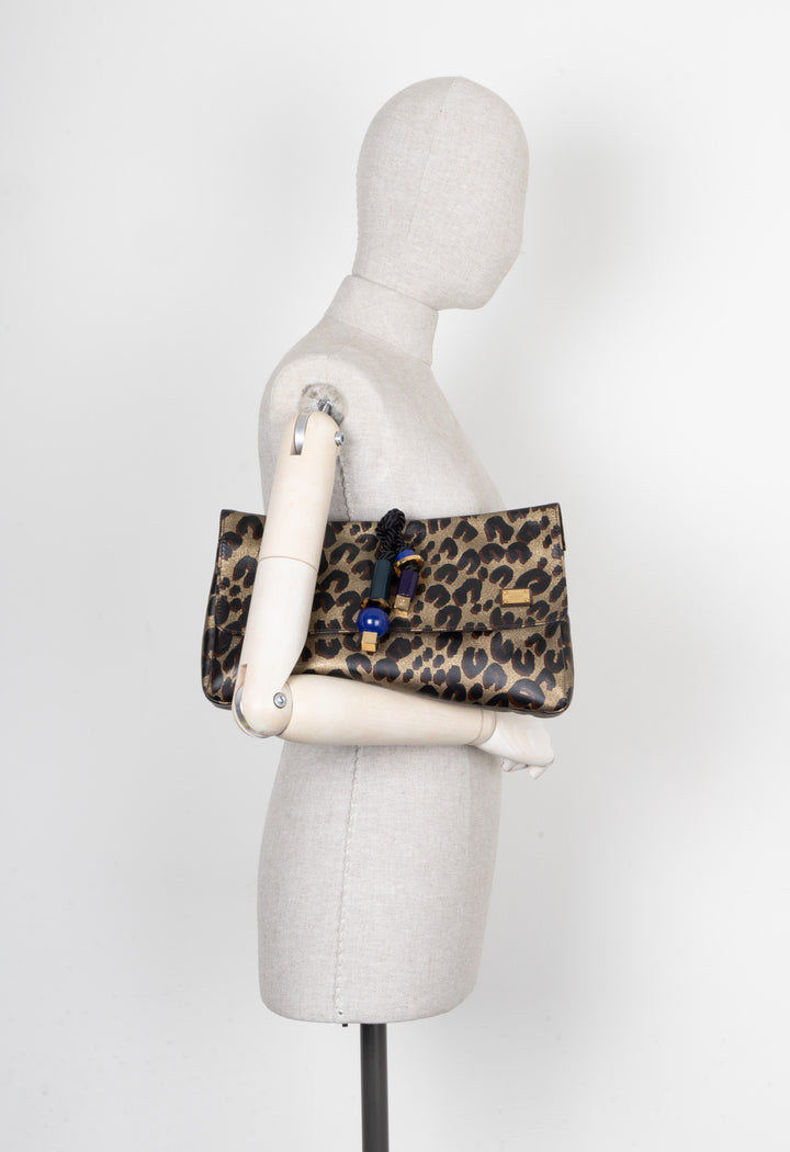 LOUIS VUITTON Pochette Reine Africaine Guépard