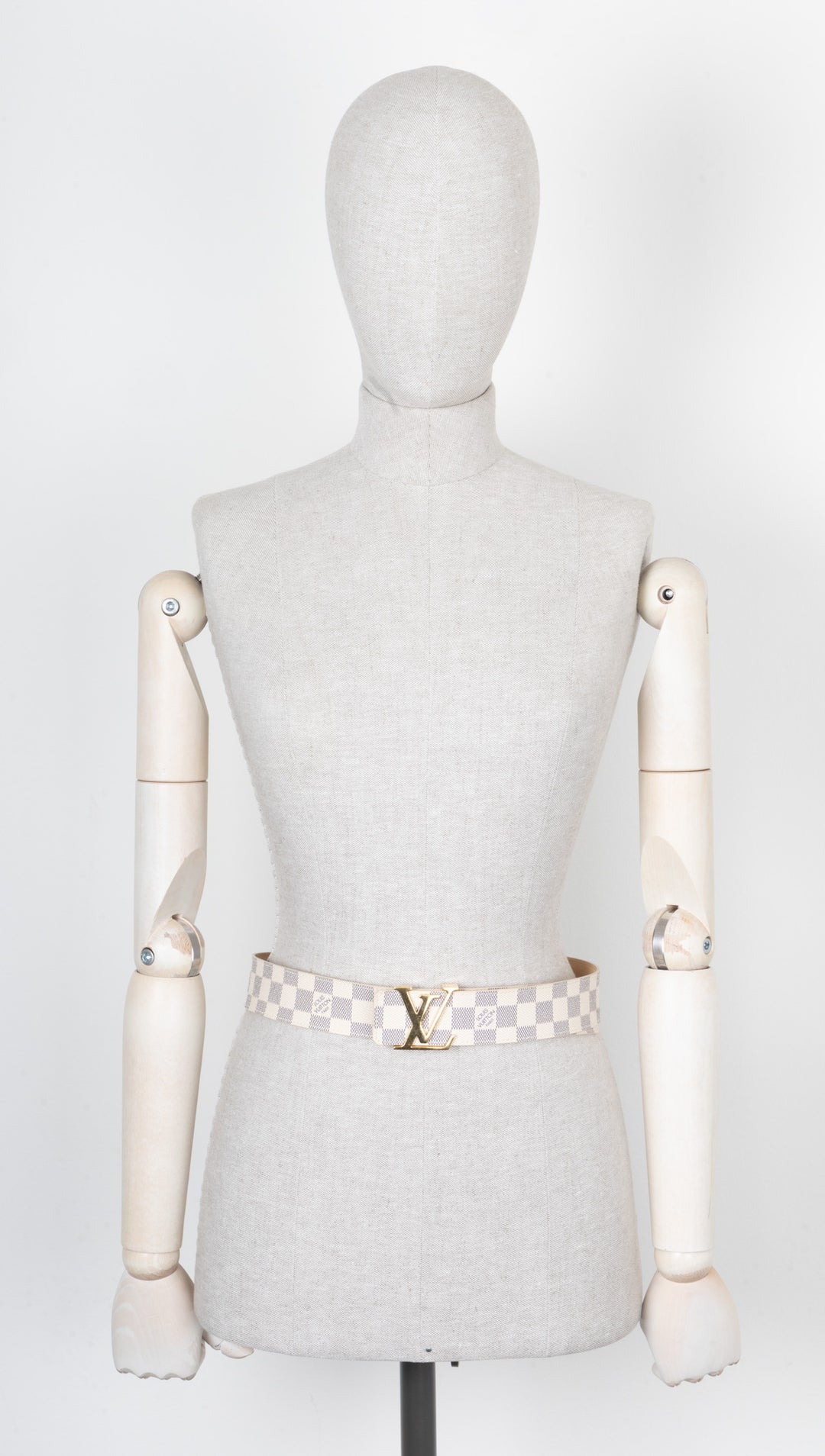 LOUIS VUITTON Ceinture LV Initiales 40 Damier Azur