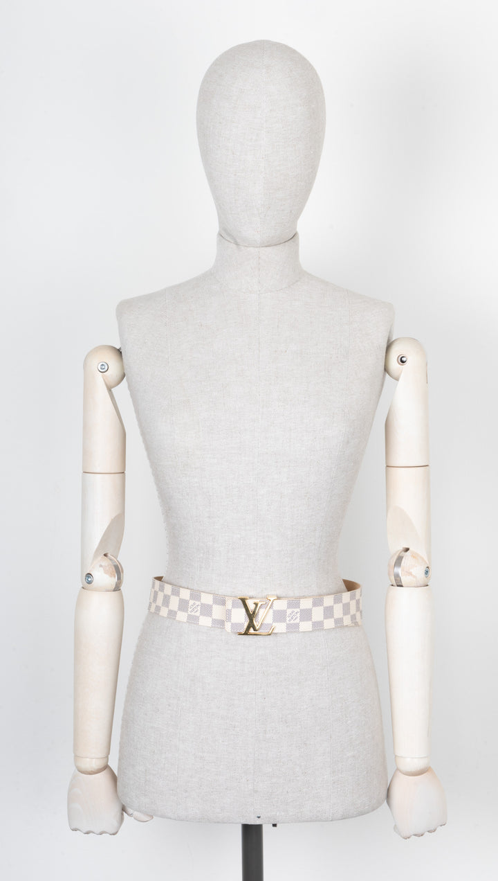 LOUIS VUITTON LV Initiales 40 Belt Damier Azur