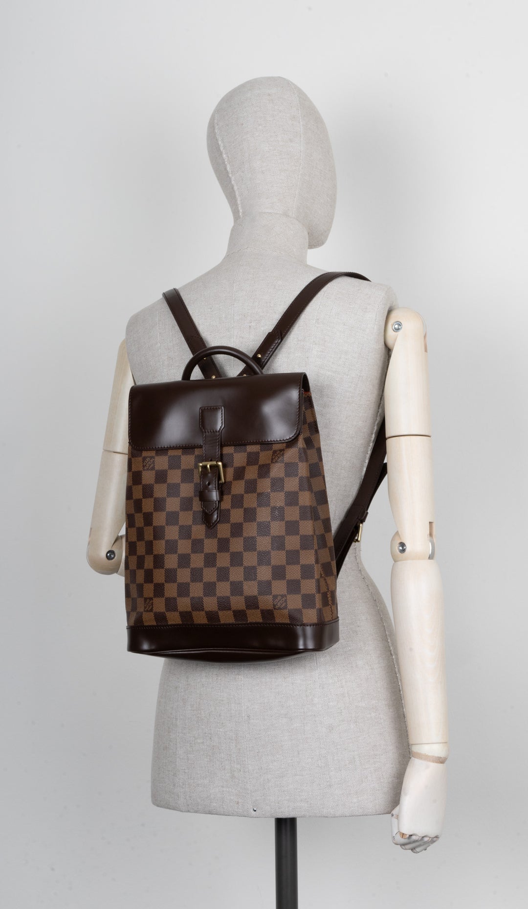 LOUIS VUITTON Soho Sac à dos Damier Ebène