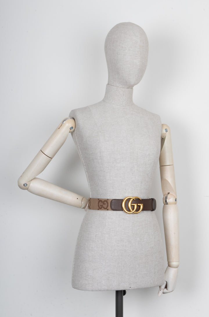 Ceinture GUCCI Marmont Jumbo GG en toile