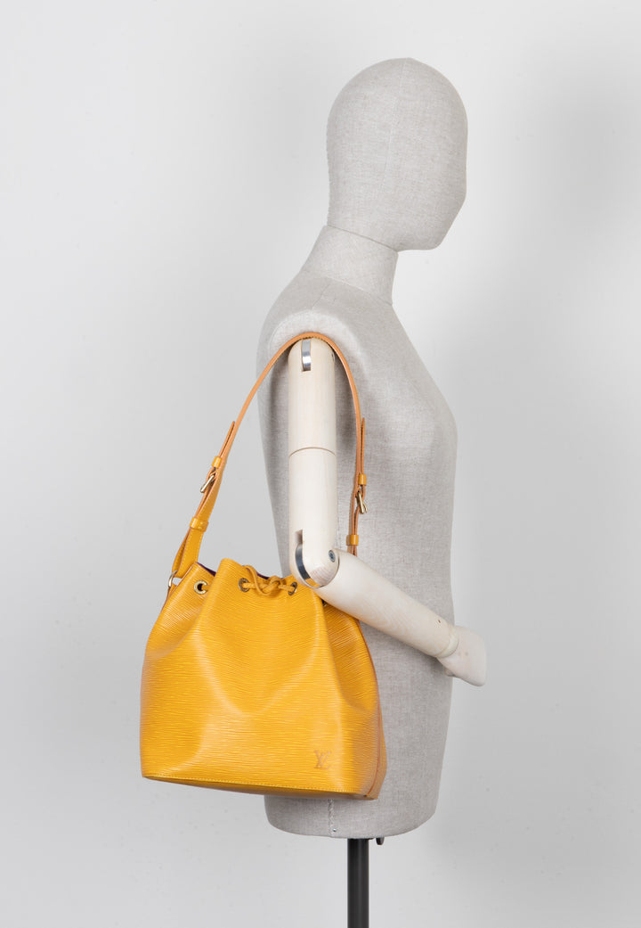 LOUIS VUITTON Petit Sac Noe Epi Yellow