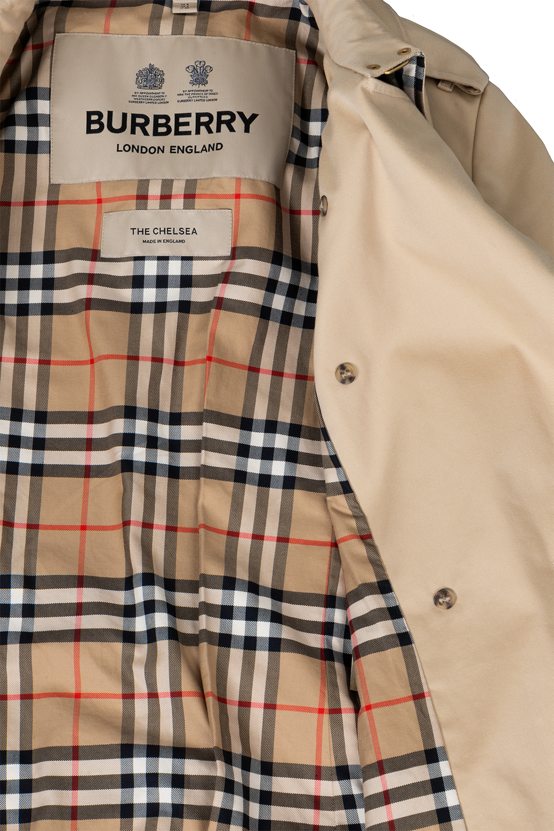 BURBERRY The Chelsea Short Trench Coat Beige