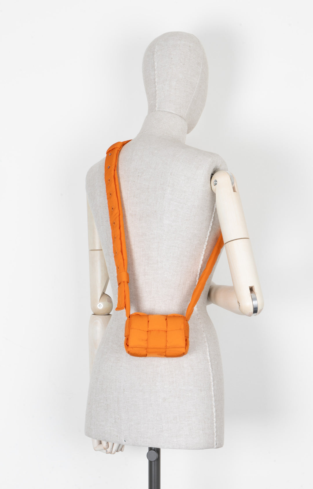 BOTTEGA VENETA Padded Mini Candy Cassette Crossbody Bag Orange