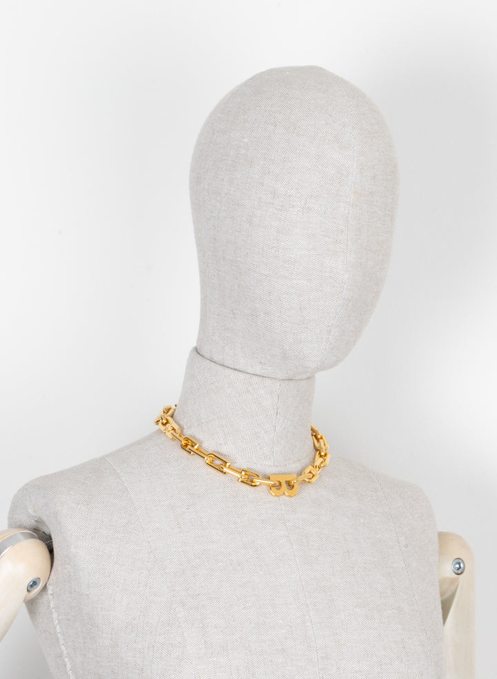 BALENCIAGA B Chain Necklace Gold