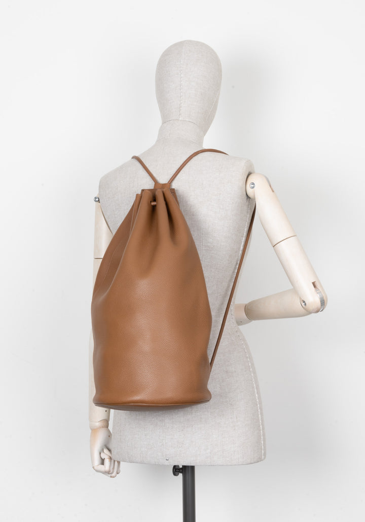 THE ROW Sporty Backpack Leather Brown