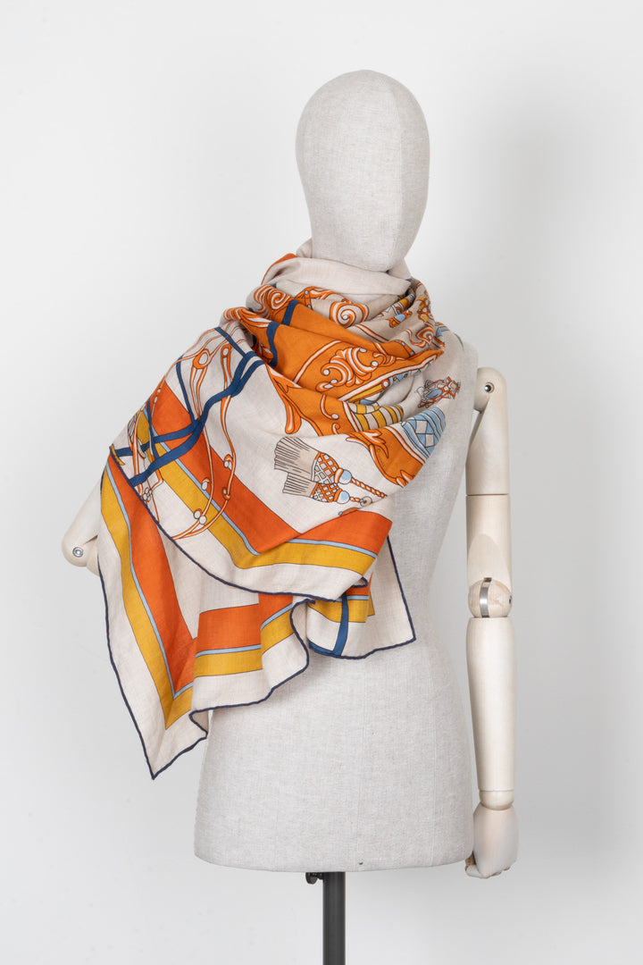 HERMÈS Coupé De Gala 140 Scarf Cashmere