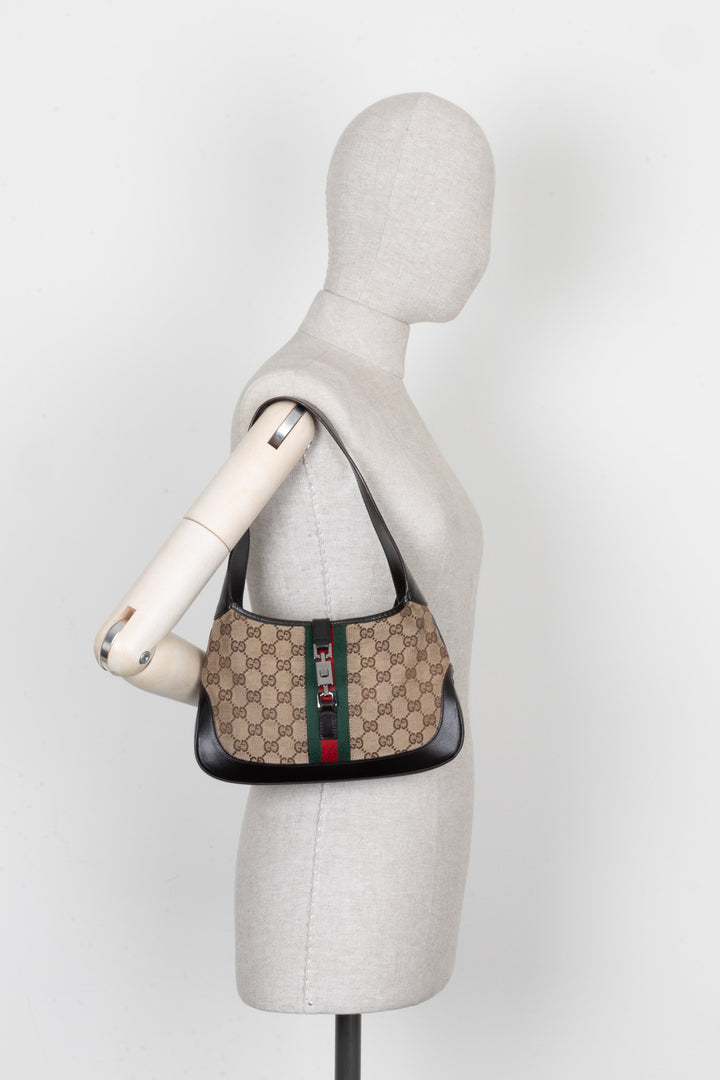 GUCCI Supreme GG Vintage Jackie Hobo Bag