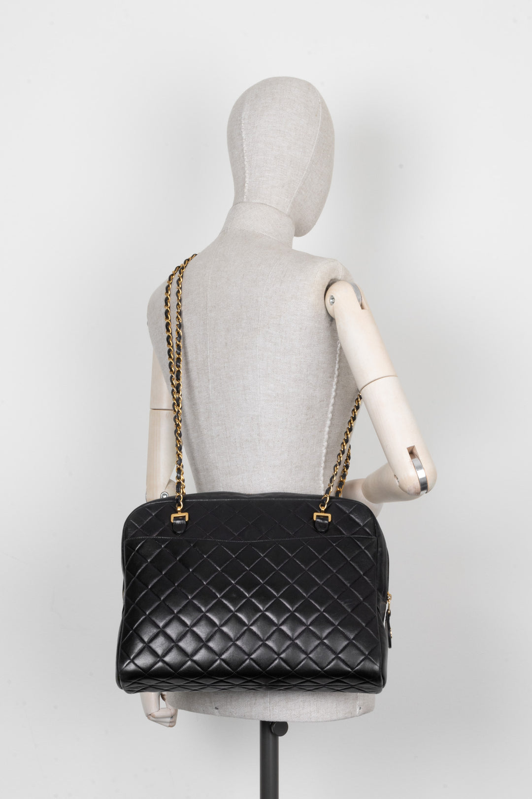 CHANEL Large Quilted Bag Black