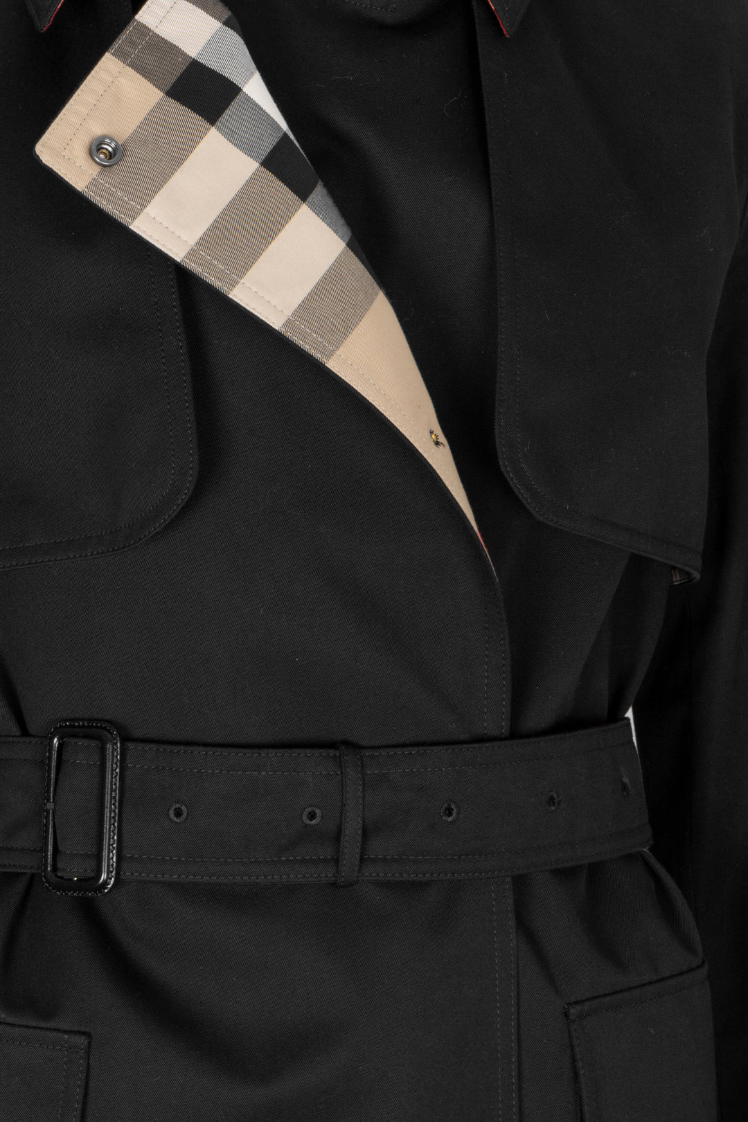 BURBERRY Trenchcoat Cotton Black