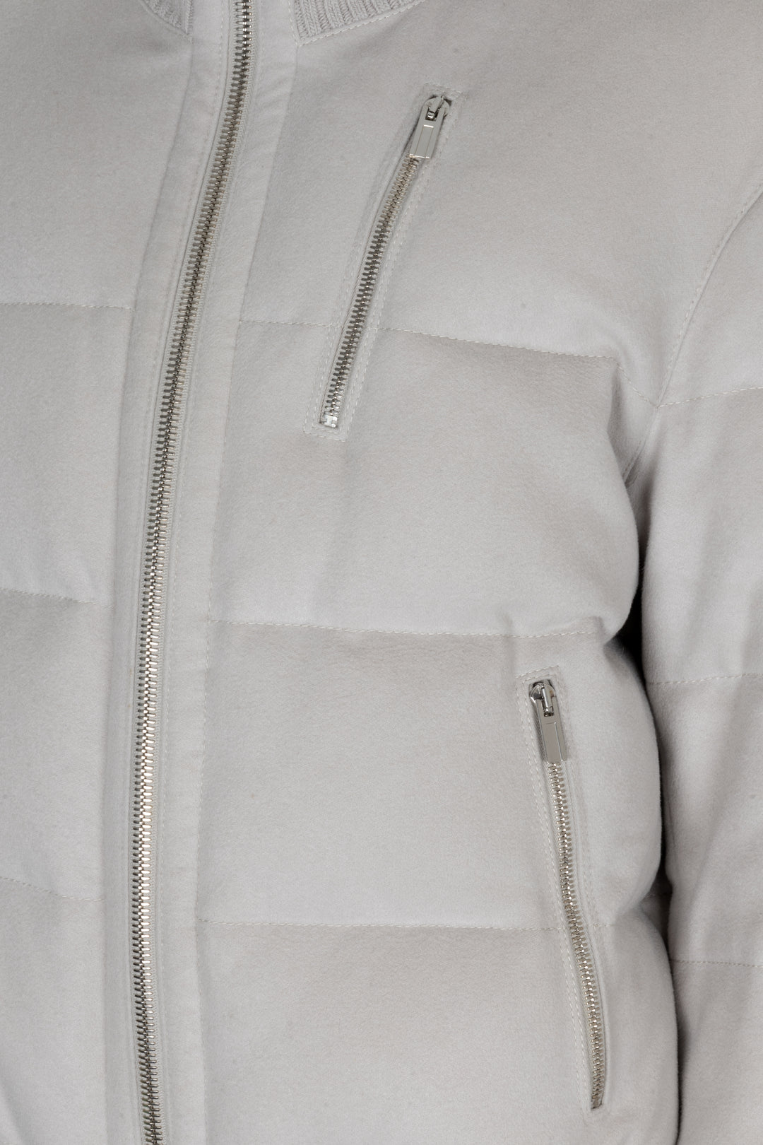 HERMÈS Blouson Doudoune Jacket Light Grey