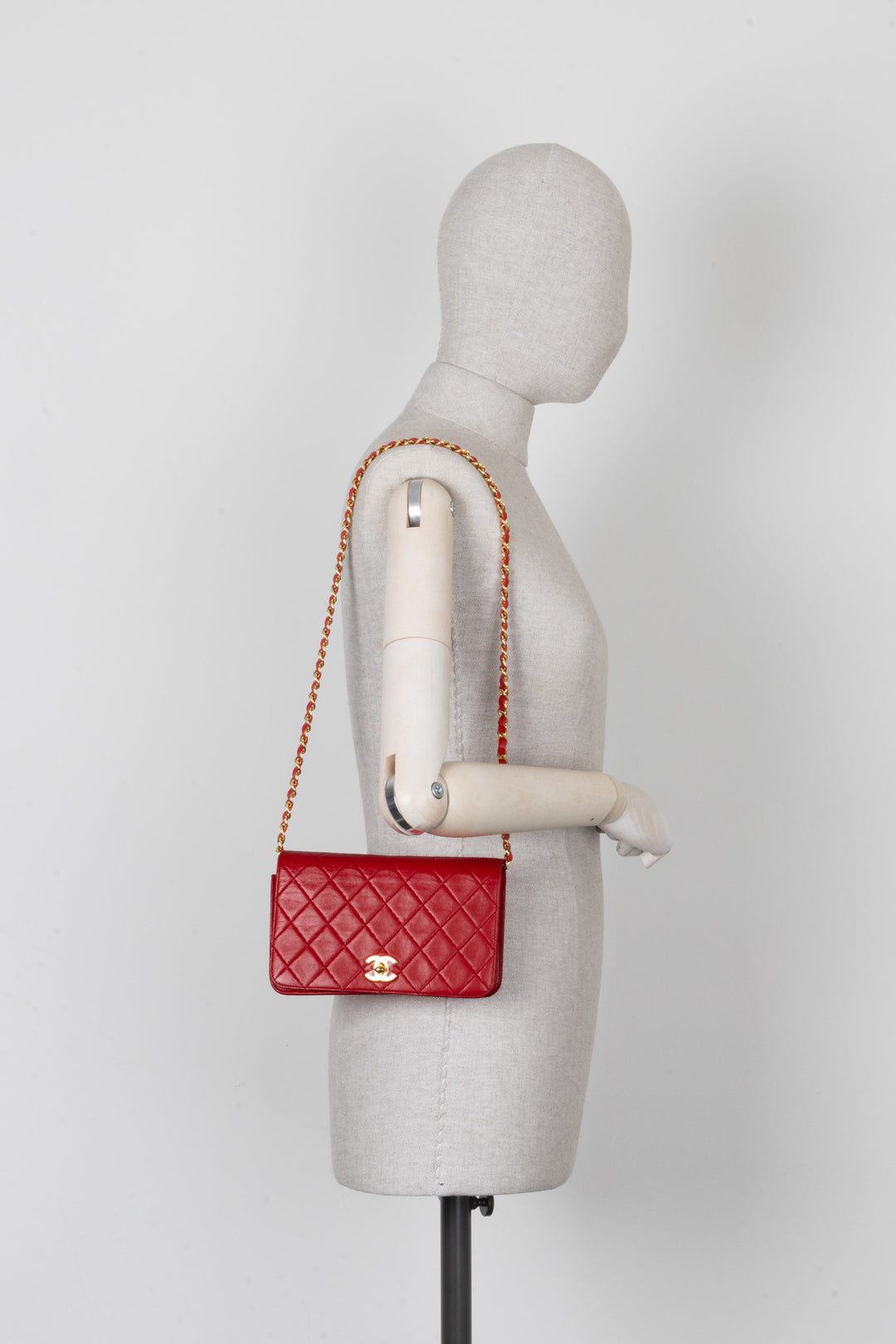 CHANEL Vintage Flap Bag Red