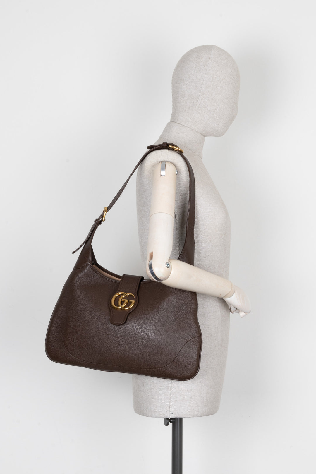 GUCCI Medium Aprodite Bag Leather Brown