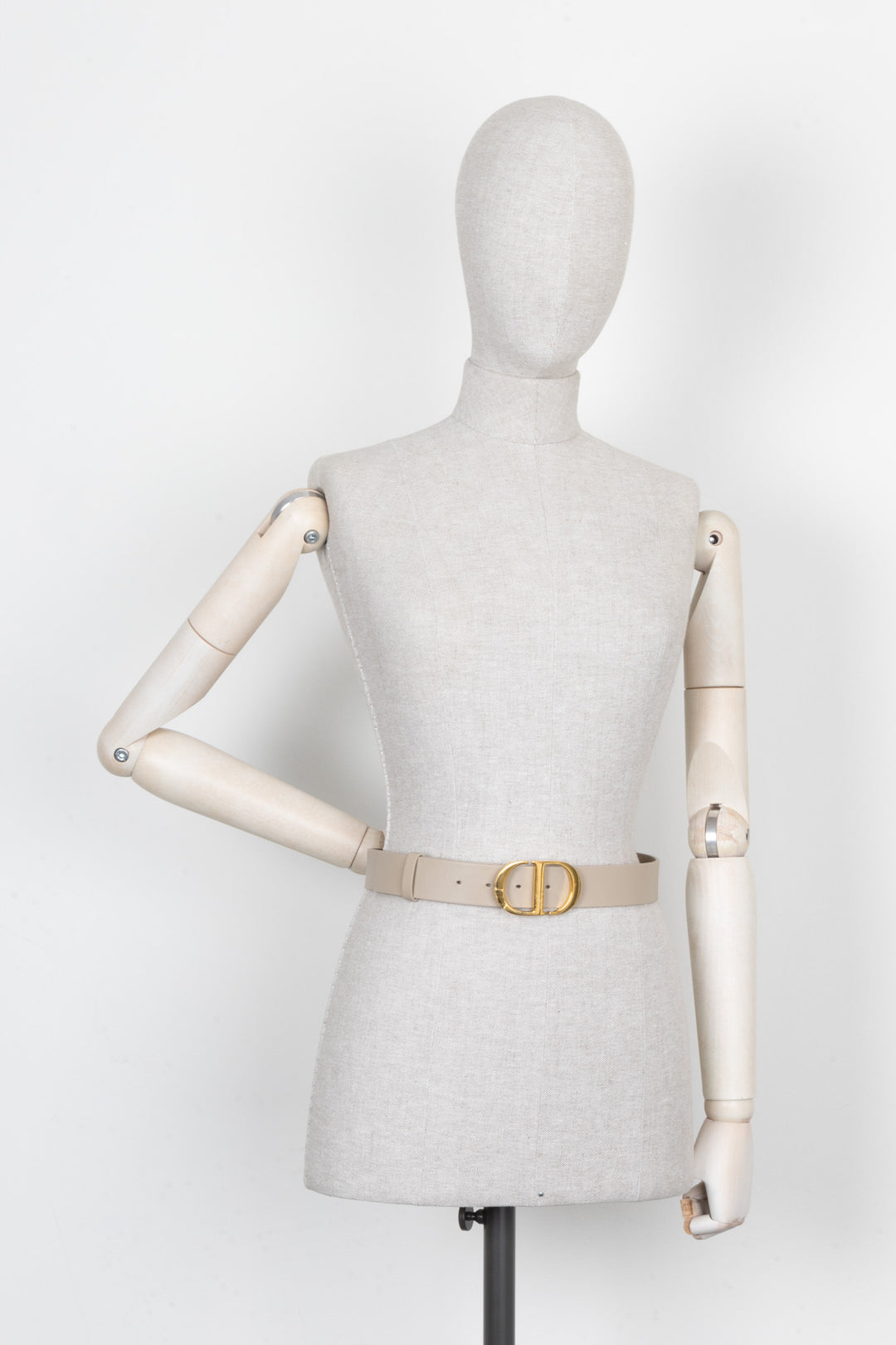 CHRISTIAN DIOR Saddle Belt Nude