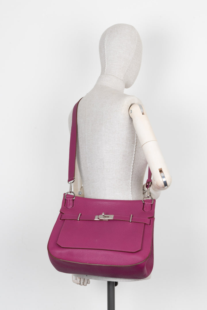 HERMÈS Jypsière 34 Clemence Fuchsia