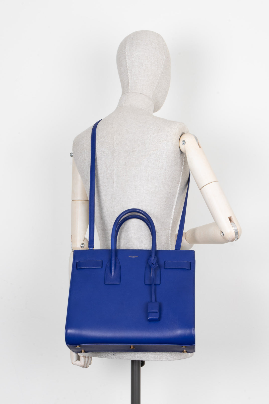 SAINT LAURENT Sac De Jour Small Leather Blue