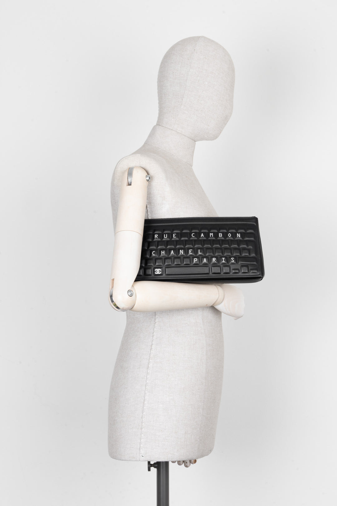 CHANEL Keyboard Clutch Black