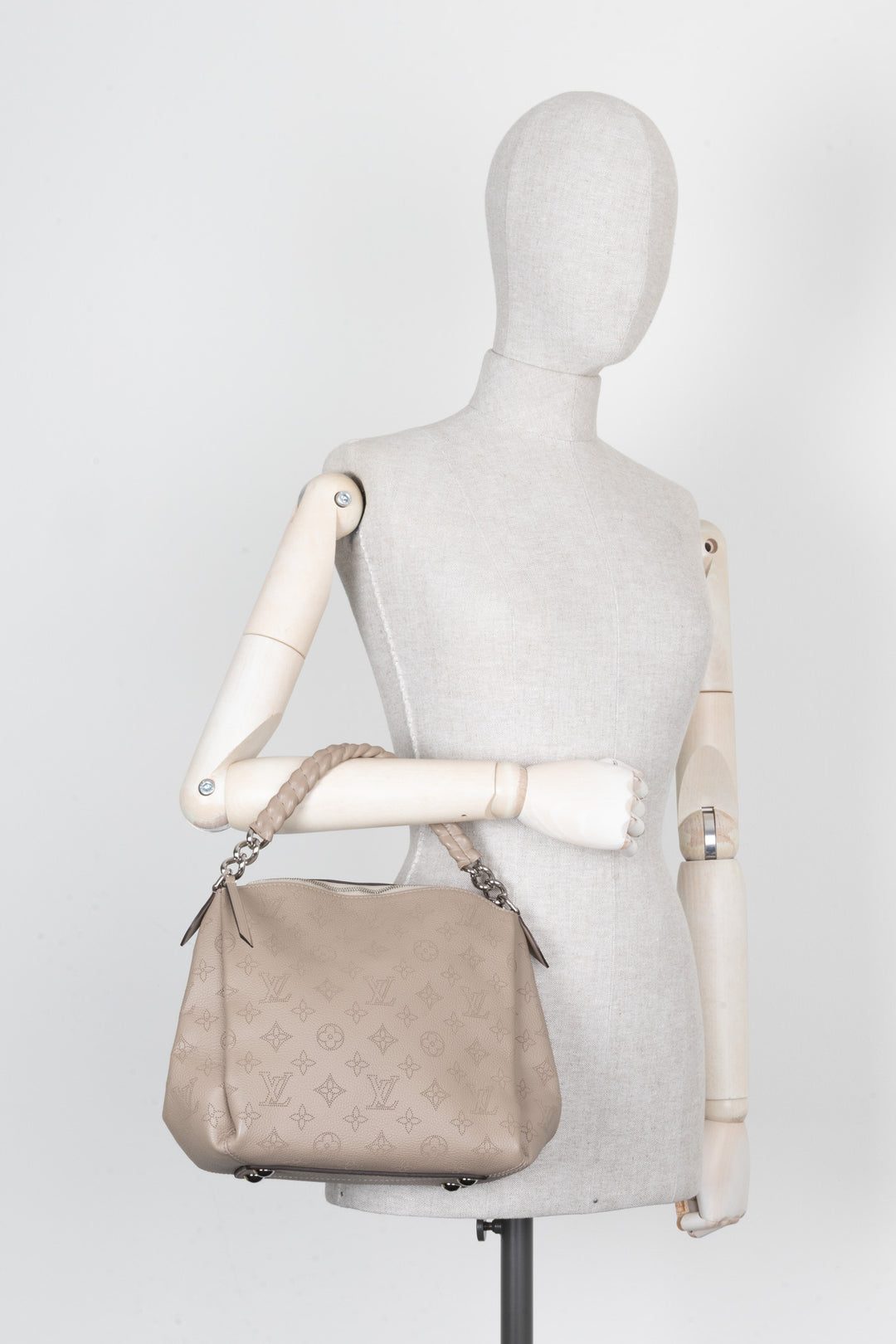 LOUIS VUITTON Babylone BB Mahina Bag Grey