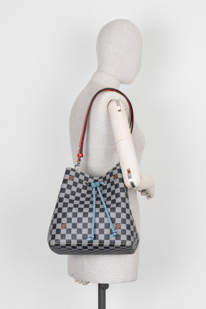 LOUIS VUITTON Neo Noe Bag Damier Black White