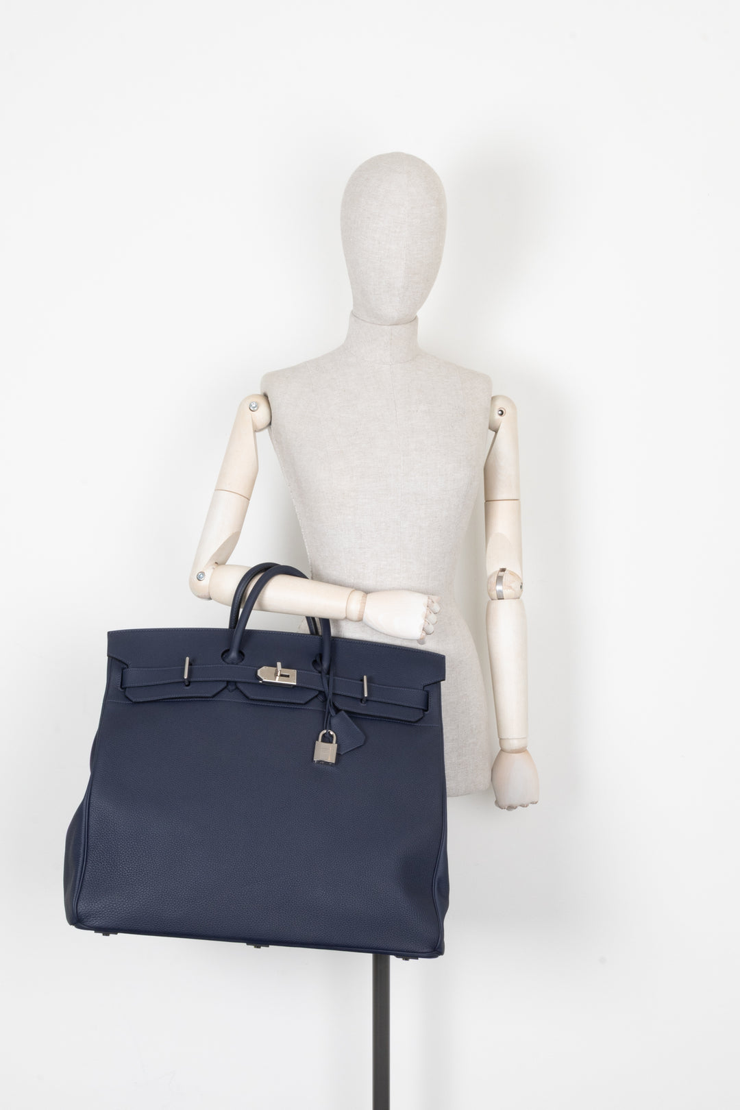 HERMÈS HAC 50 Horseshoe Togo Blue