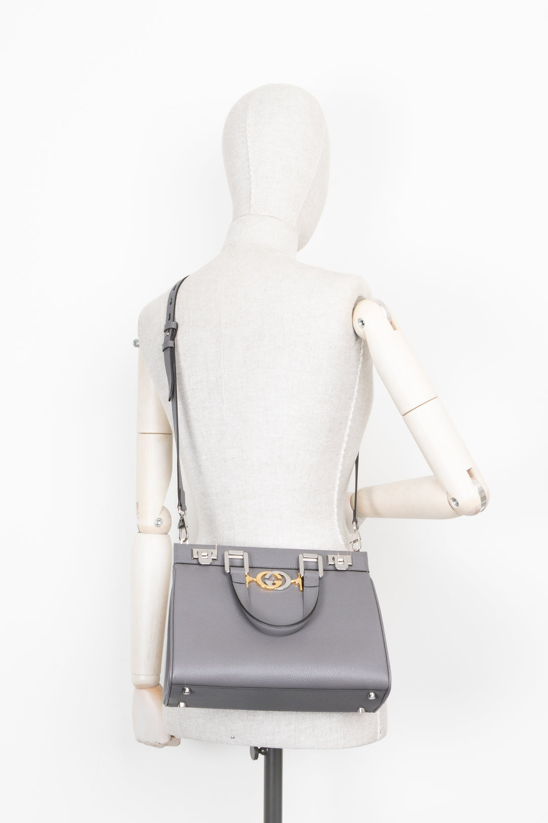 GUCCI Zumi Bag Small Leather Grey