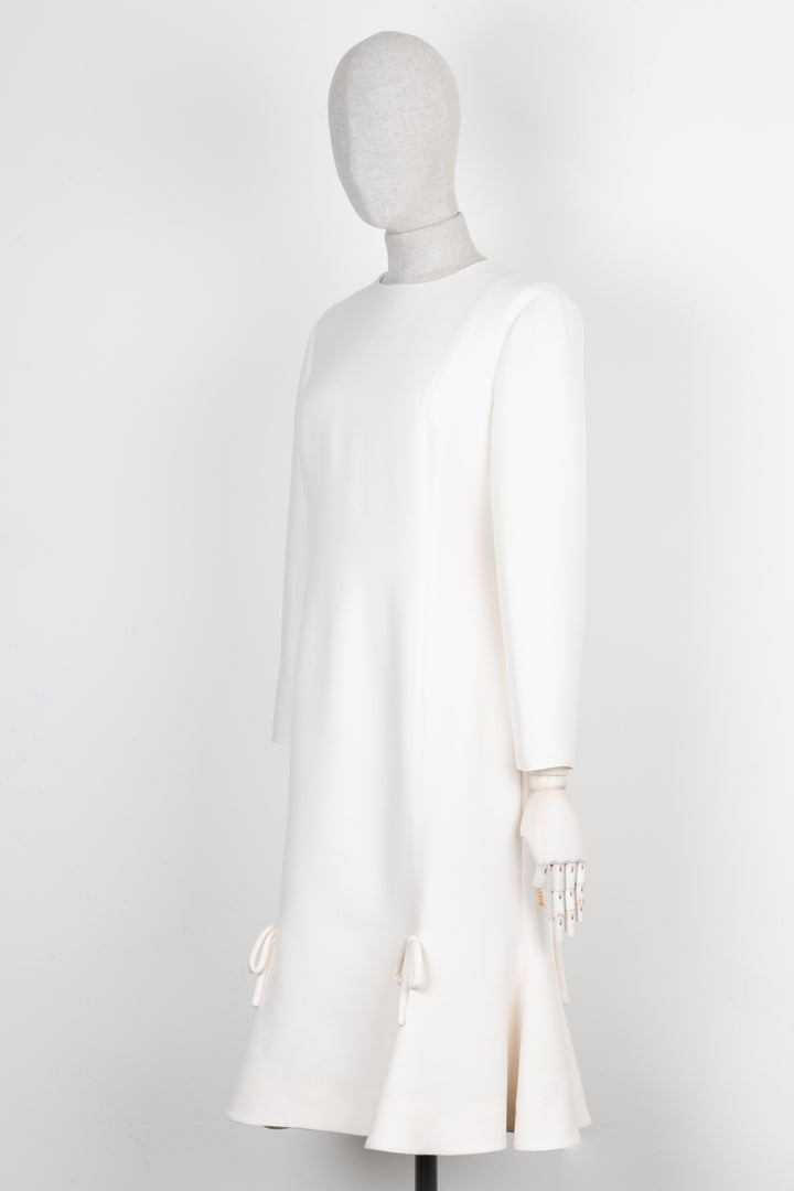 VALENTINO Bow Dress Off-White