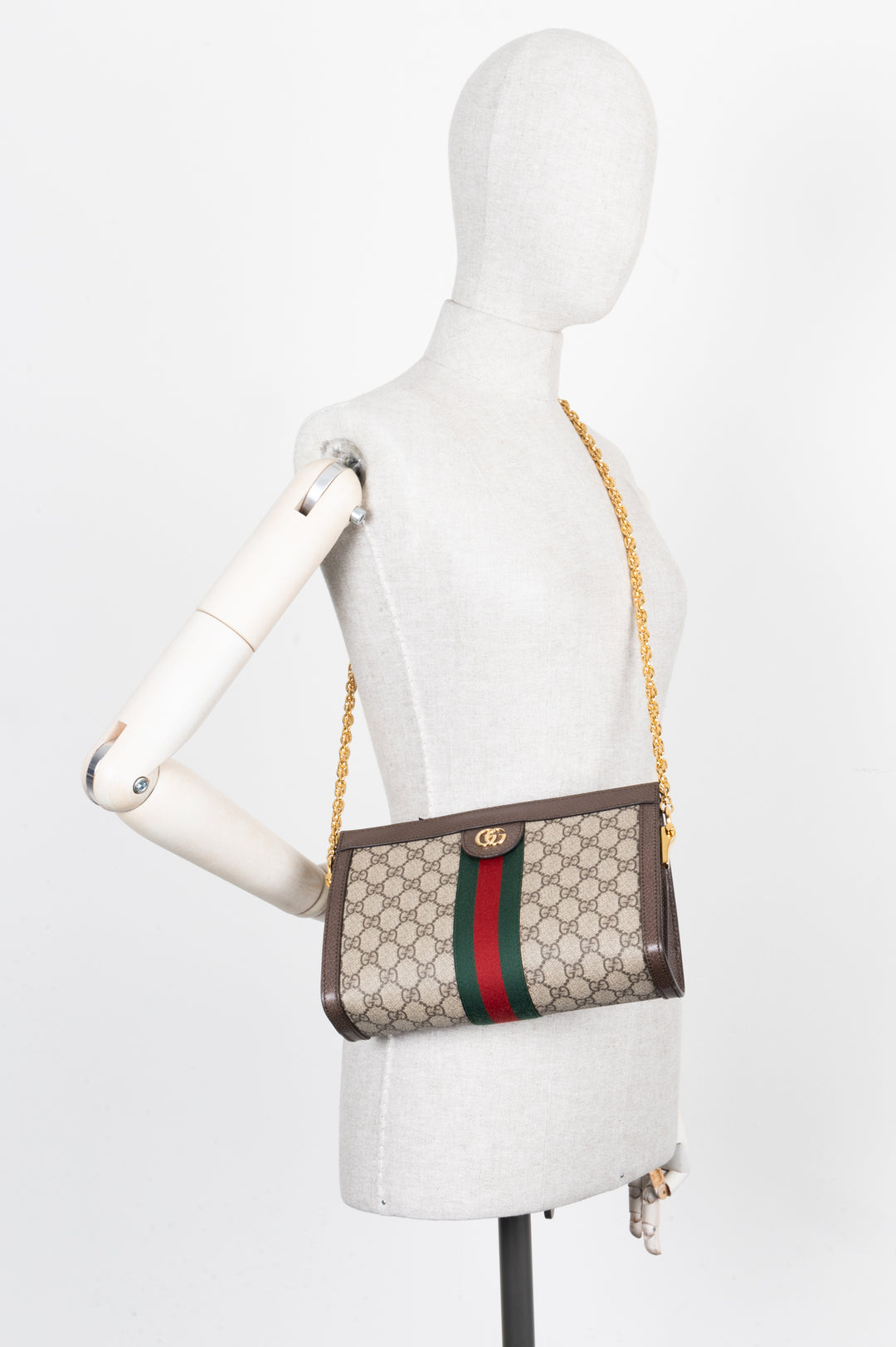 GUCCI Ophidia Chain Shoulder Bag GG Supreme