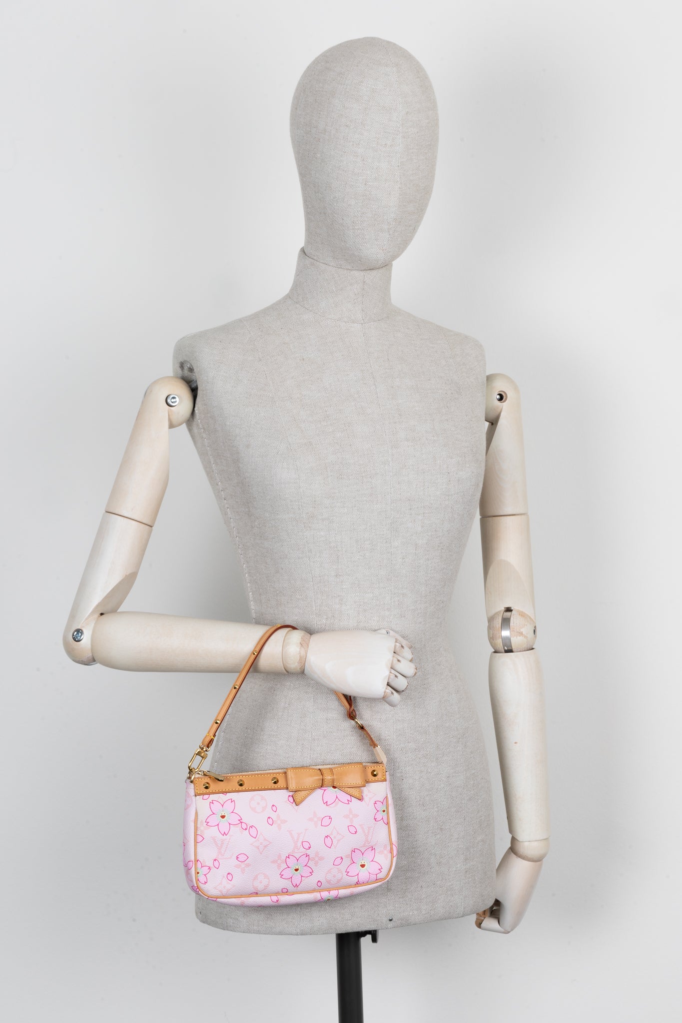 LOUIS VUITTON x Takashi Murakami Pochette Accessoires Bag Pink REAWAKE