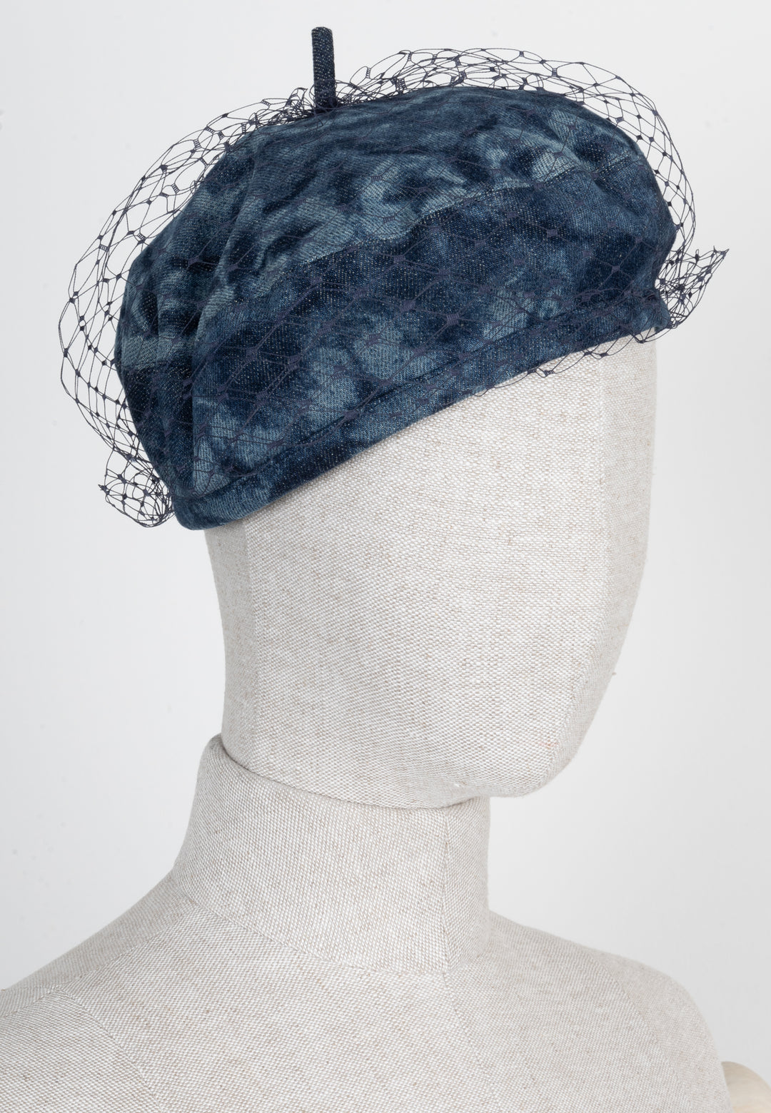 CHRISTIAN DIOR Arty Beret Blue