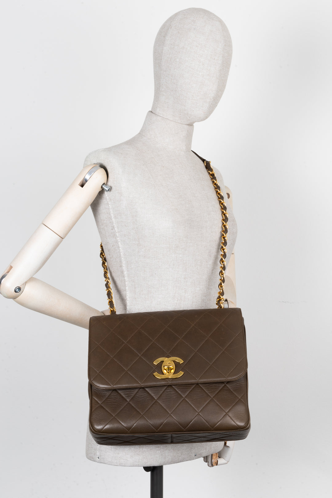 Chanel Vintage Flap Bag Brown