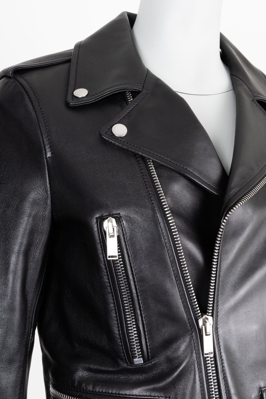 SAINT LAURENT Jacket Leather Black