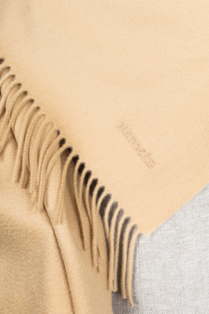 HERMÈS Foulard Cachemire Beige