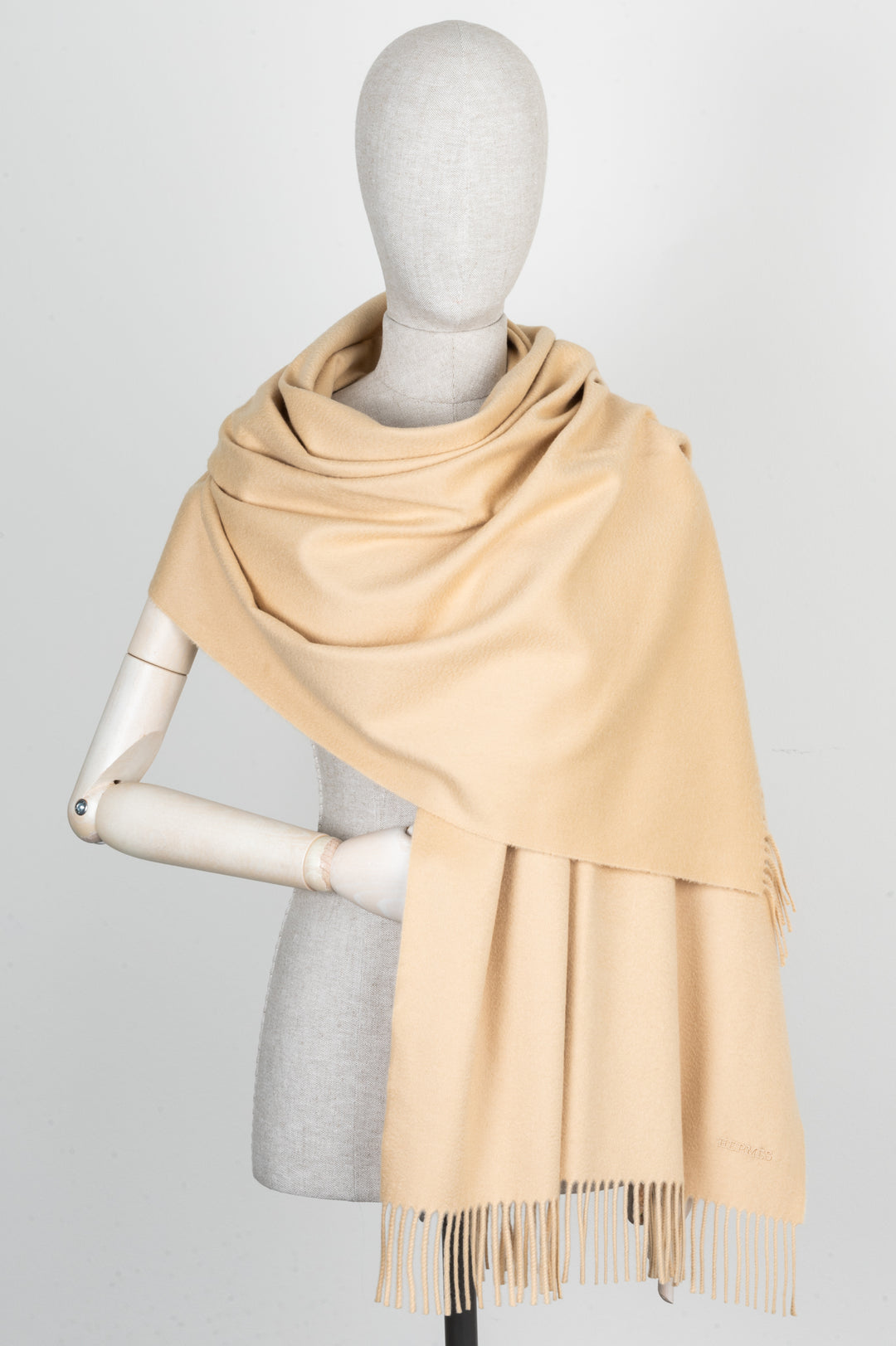 HERMÈS Foulard Cachemire Beige