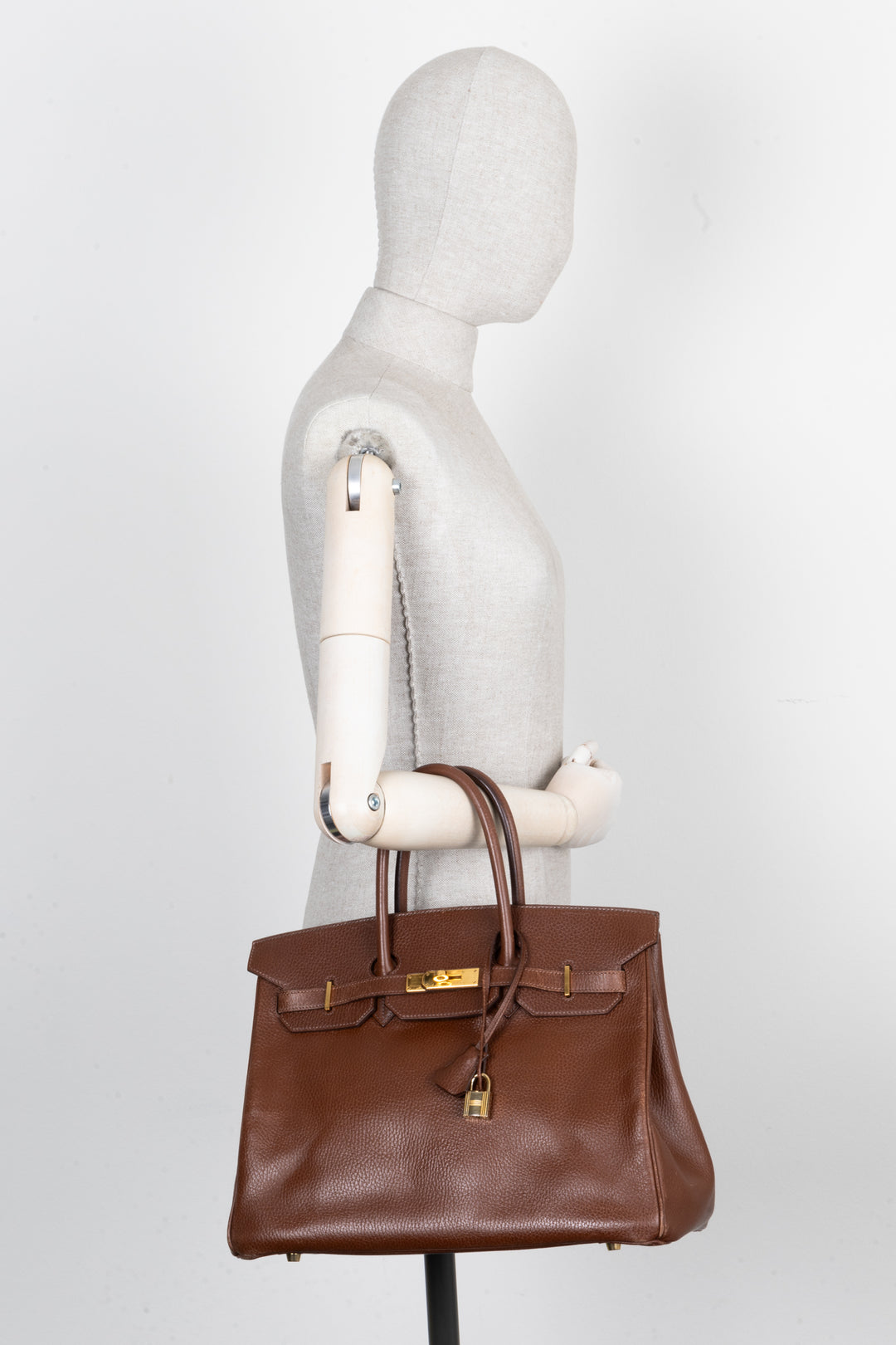 HERMÈS Birkin 35 Clemence Brown