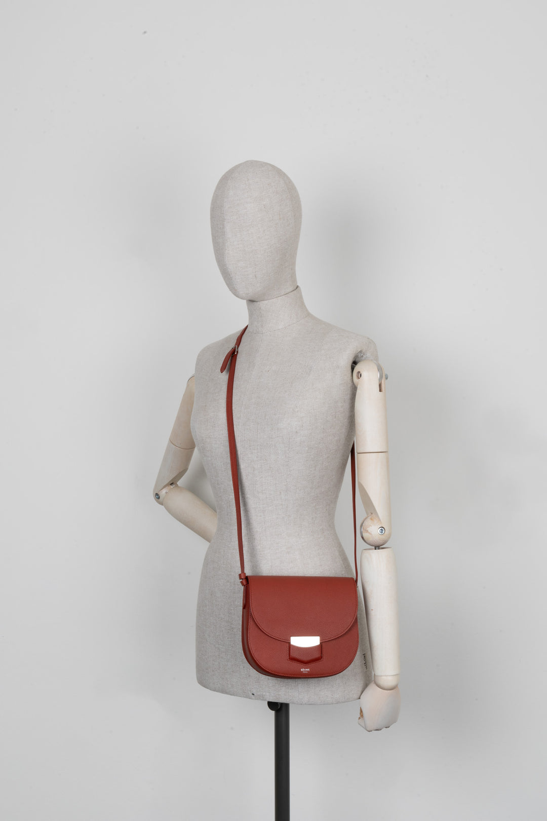 CÉLINE Petit Sac Trotteur Rouge