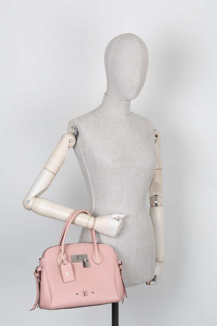 LOUIS VUITTON Milla PM Handbag Leather Pink