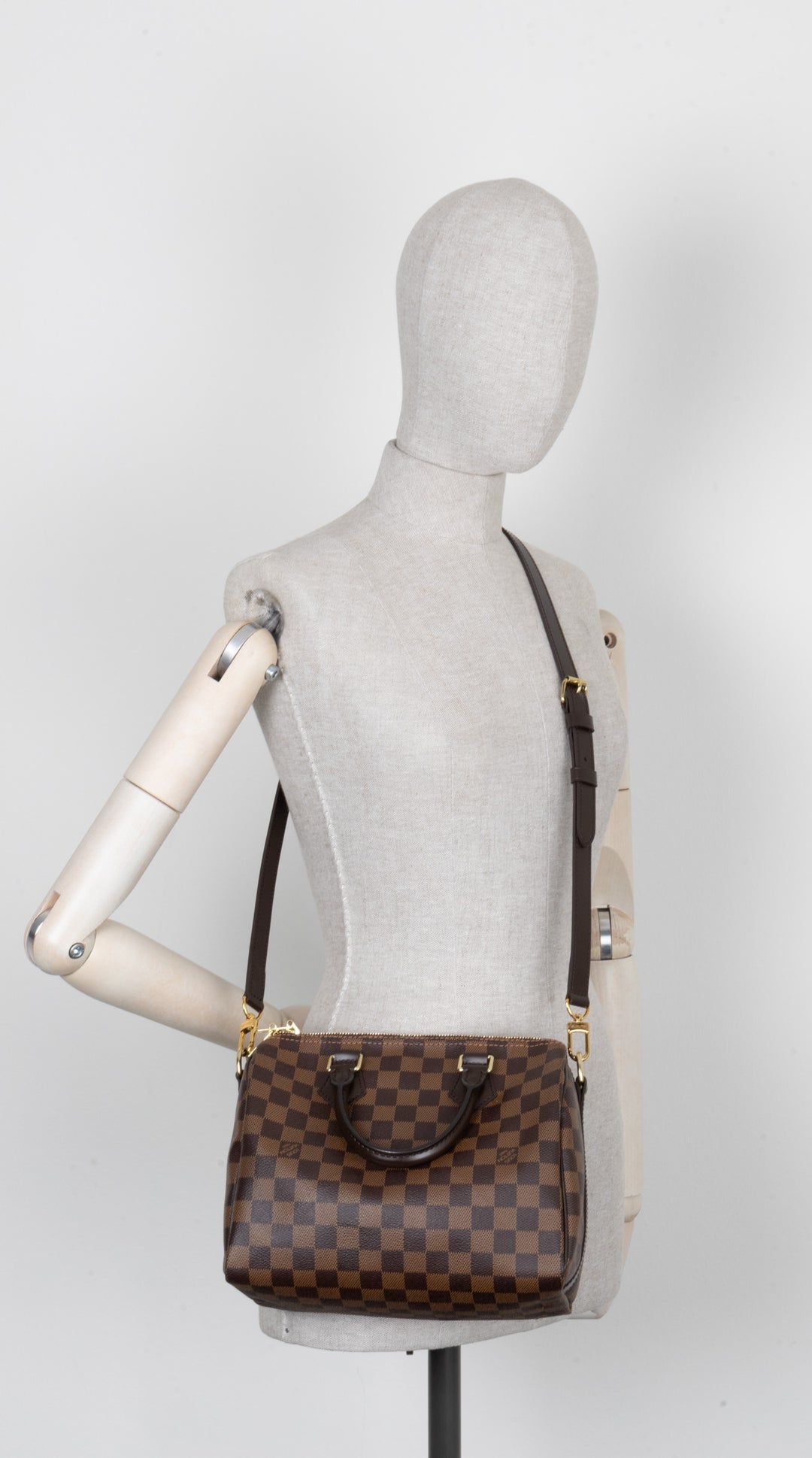 LOUIS VUITTON Speedy 25 Bandoulière Damier Ebène