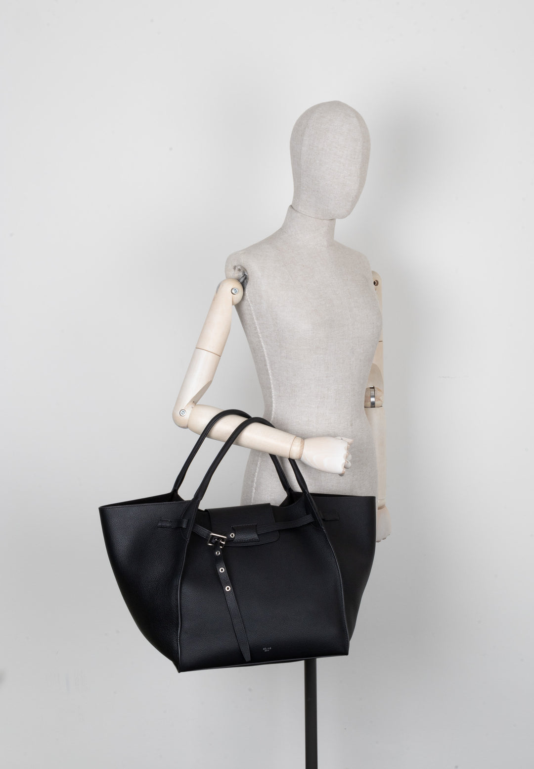 CÉLINE Big Bag Moyen Cuir Noir