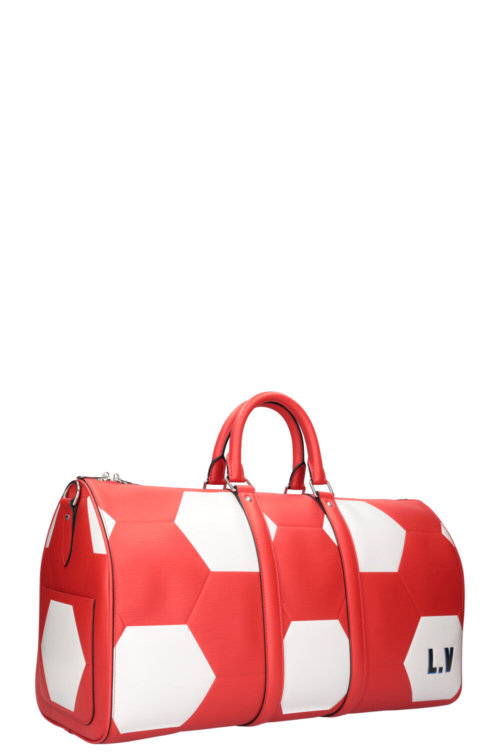 LOUIS VUITTON Keepall 50 Fifa World Cup Epi Red & White