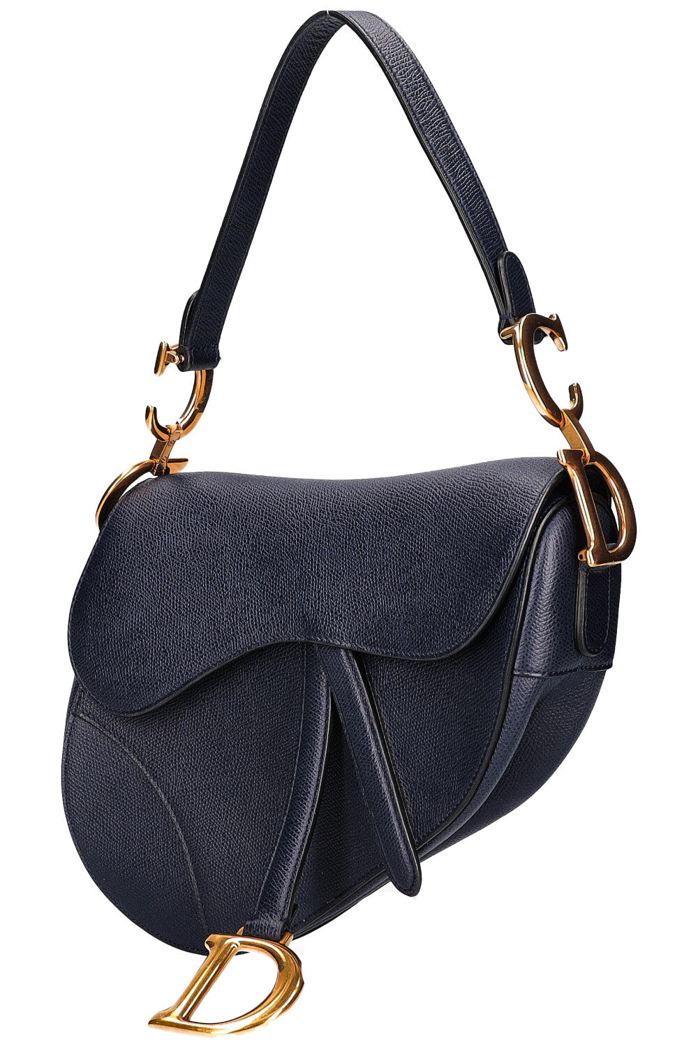 Navy dior saddle bag on sale