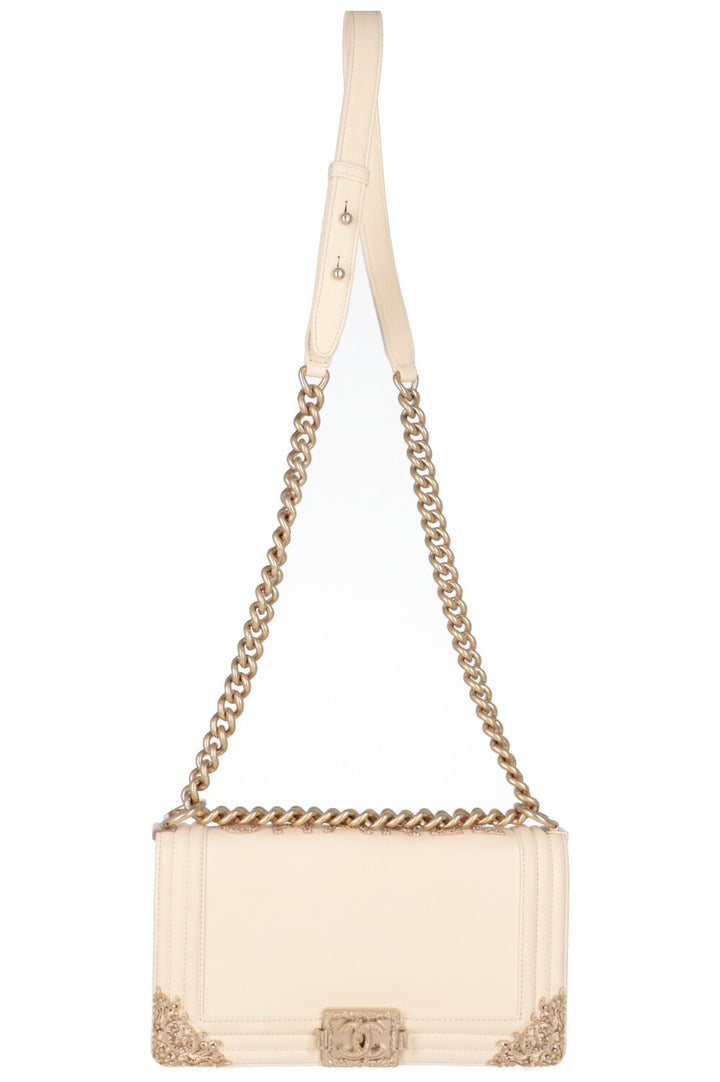 CHANEL Medium Boy Bag Ivory