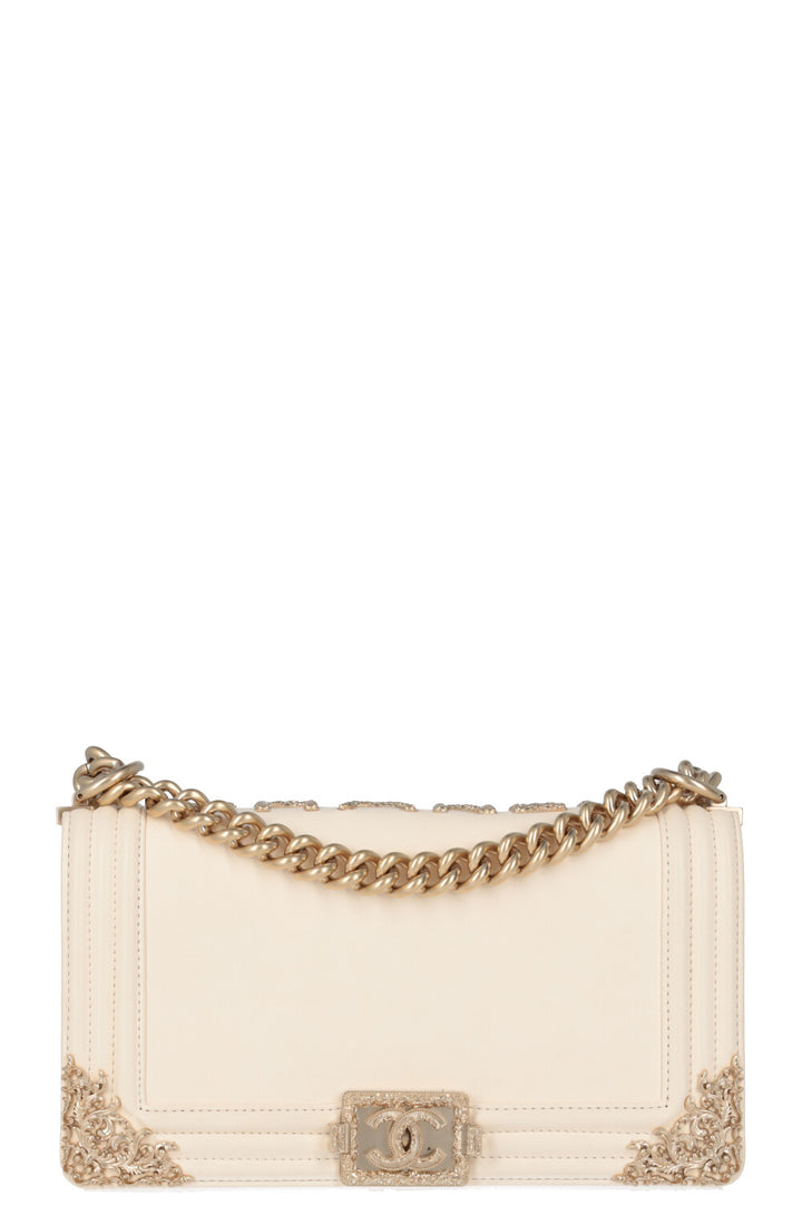 CHANEL Medium Boy Bag Ivory