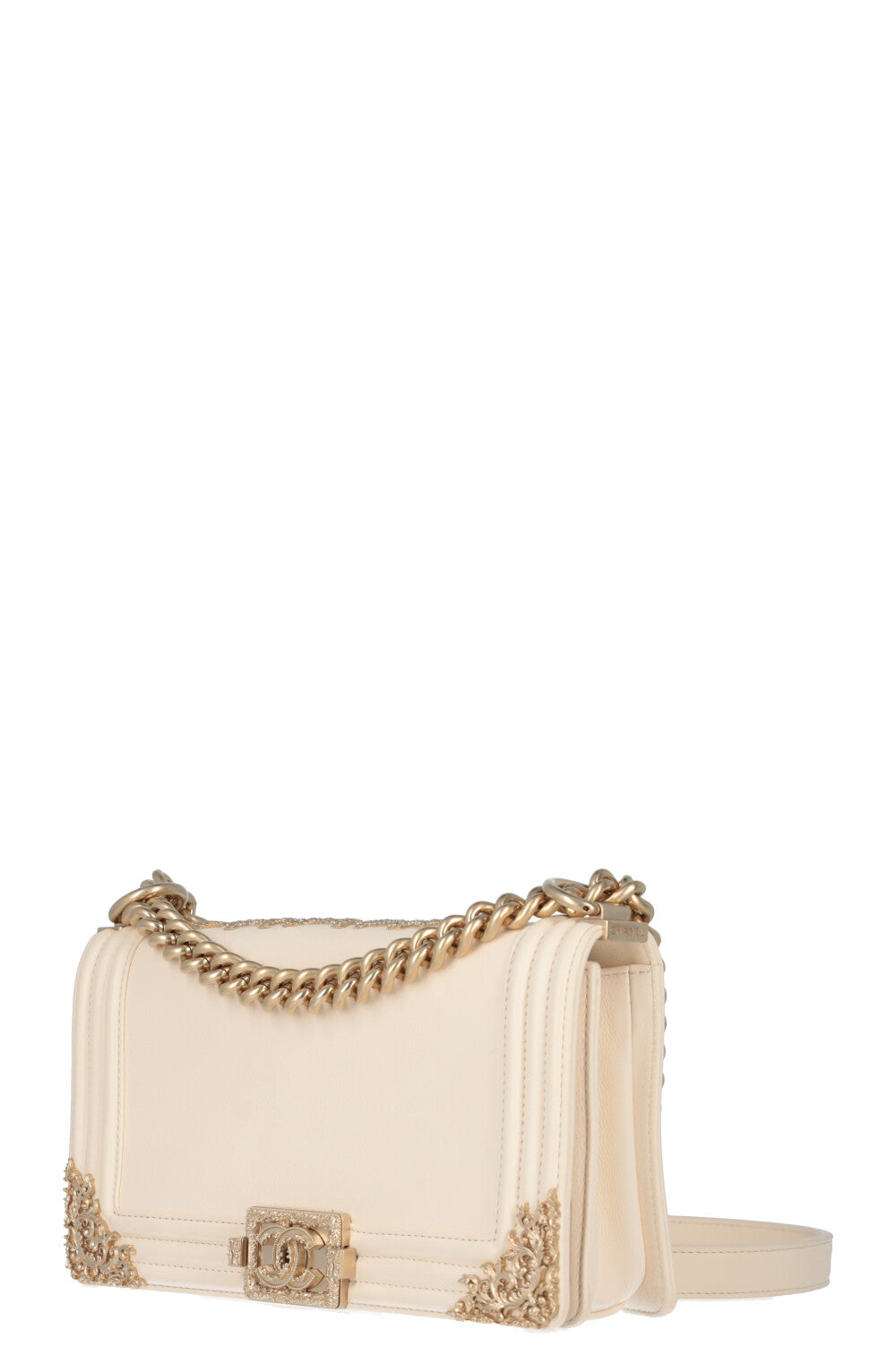 CHANEL Medium Boy Bag Ivory