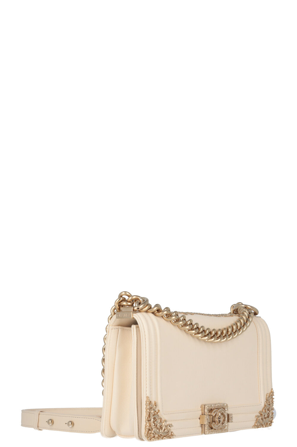 CHANEL Medium Boy Bag Ivory