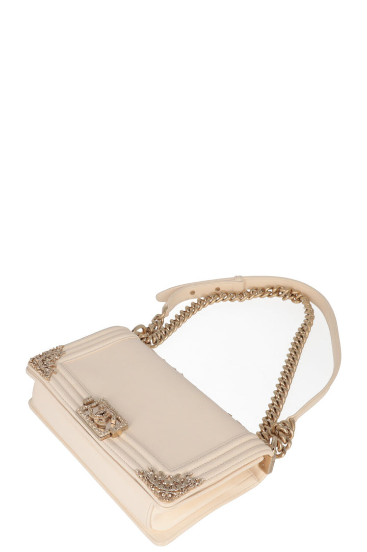 CHANEL Medium Boy Bag Ivory