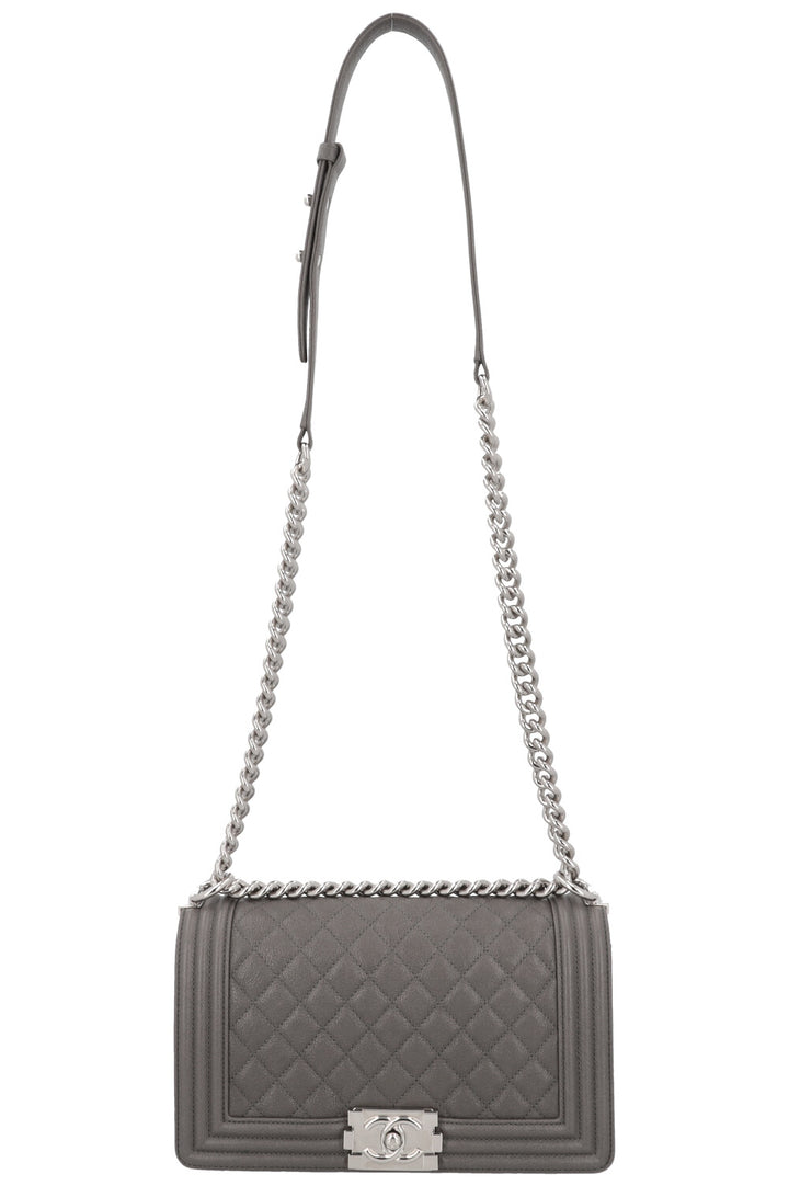 CHANEL Sac Garçon Moyen Graphite