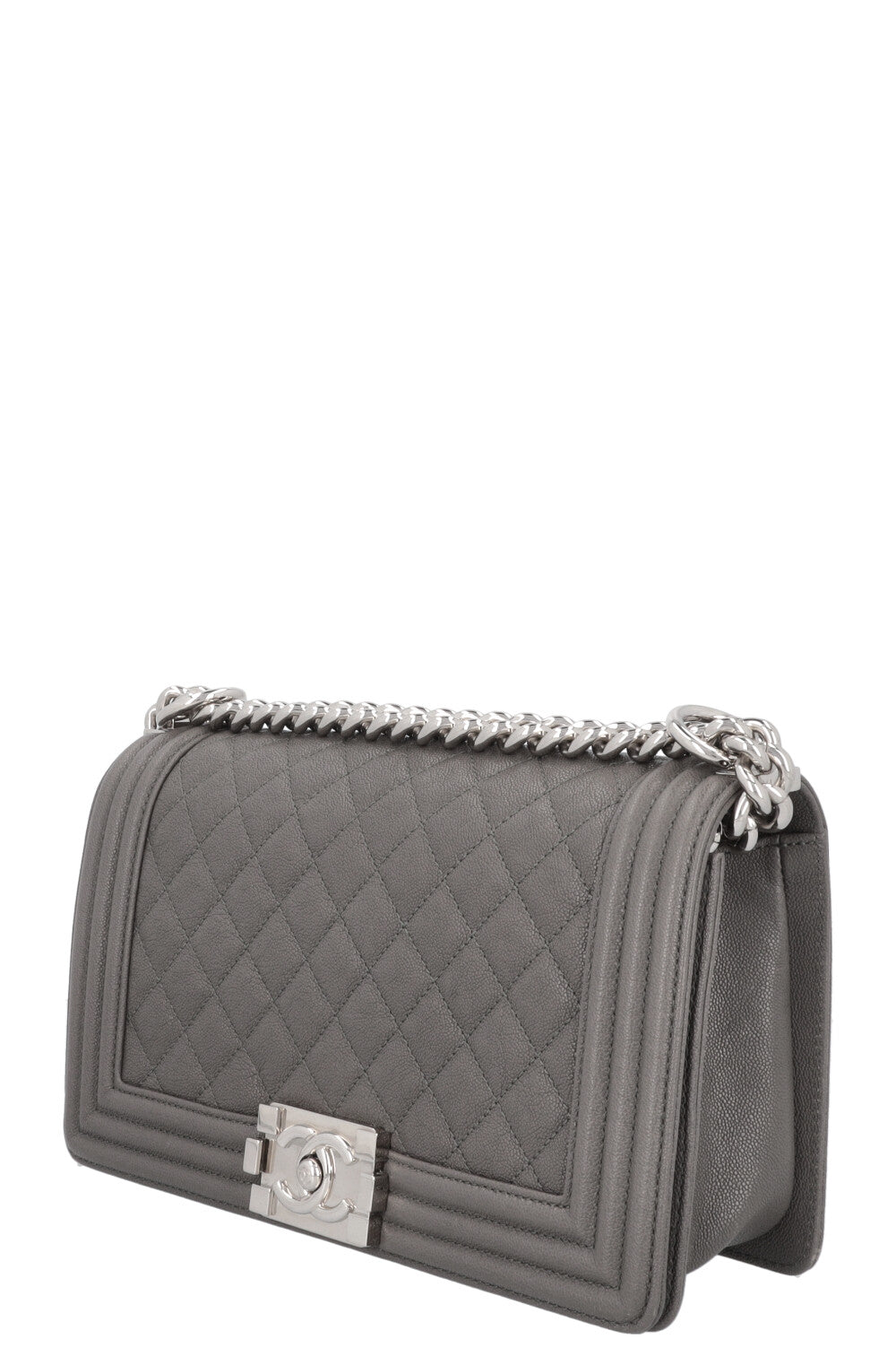 CHANEL Sac Garçon Moyen Graphite