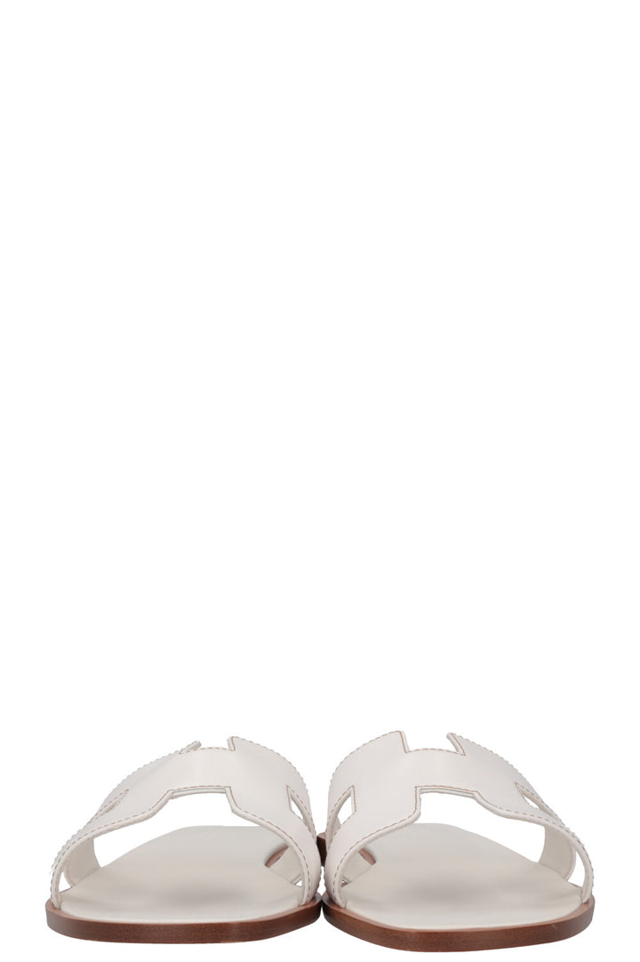 HERMES Mocassins Oran Blanc