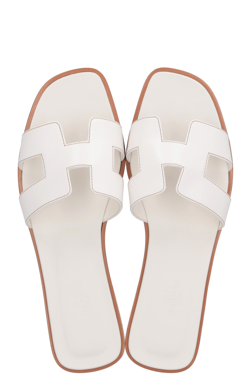 HERMES Mocassins Oran Blanc